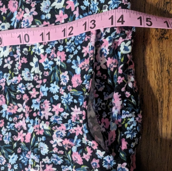 Zara Pastel Floral Print Dungarees Overalls NEW Small - Picture 10 of 11